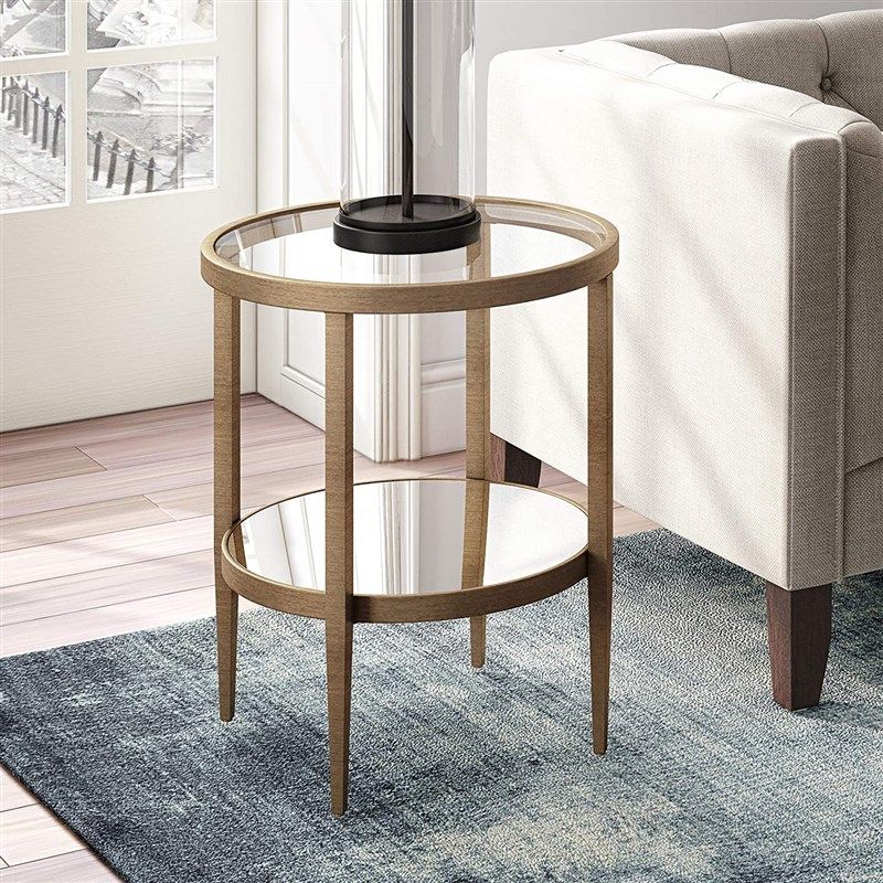 henn hart end table gold 로고