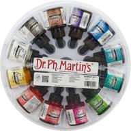 🎨 набор чернил dr. ph. martin's bombay india ink set 1 - 12 флаконов по 1,0 унции логотип