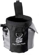 🐶 convenient ueetek dog treat pouch: hands-free pet training waist bag with drawstring for toys, food, and poop bags logo