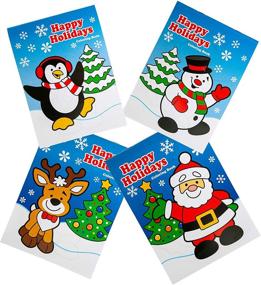 img 1 attached to 🎁 FAVONIR 12 Set Christmas Party Favor Stuffers - Holiday Themed 12-Pack Coloring Books & Crayons. Goody Bag Handouts for Kids Activity, Fun Rewards & Prizes