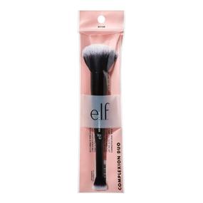 img 2 attached to 💁 e.l.f. Cosmetics Complexion Duo Brush: Ideal Vegan 2-In-1 Makeup Tool for Flawless Concealer & Foundation Application