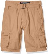 🩳 stylish southpole ripstop basic shorts with belt: perfect for boys' clothing logo