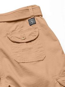 img 2 attached to 🩳 Stylish Southpole Ripstop Basic Shorts with Belt: Perfect for Boys' Clothing