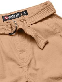 img 1 attached to 🩳 Stylish Southpole Ripstop Basic Shorts with Belt: Perfect for Boys' Clothing