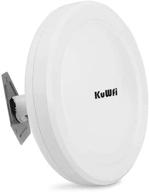 📶 kuwfi long range wifi bridge 11ac outdoor access point to point wireless bridge 5.8g 900m, high speeds, supports poe - 1 pack logo