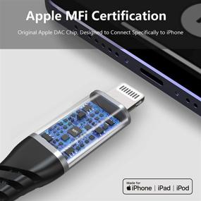 img 3 attached to 🎧 Адаптер для наушников MOOU для iPhone - Apple MFi сертифицированный адаптер Lightning к наушникам 3,5 мм, аудио конвертер для наушников - совместим с iPhone 12/12 Pro Max/11/11 Pro Max/SE/X XR XS Max 7 8 Plus.