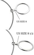 kiwen ring sizer set: metal finger size gauge measure tool for accurate jewelry sizing - rings size 0-13 with half sizes (27 pieces) logo