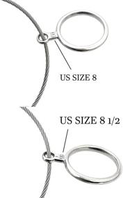 img 1 attached to KIWEN Ring Sizer Set: Metal Finger Size Gauge Measure Tool for Accurate Jewelry Sizing - Rings Size 0-13 with Half Sizes (27 Pieces)