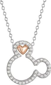 img 4 attached to Disney Sterling Zirconia Necklace Official