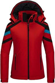 img 4 attached to Wantdo Women's Winter Ski Jacket - Waterproof Snow Coat for Mountaineering and Outdoor Activities with Hood