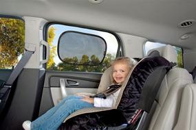 img 2 attached to 🚗 Britax EZ-Cling Car Window Sun Shades, 2 Pack with UPF 30+ Protection, Glare & Heat Reducing - Easy Installation & Removal