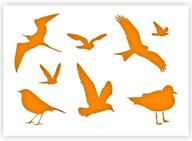 трафарет силуэта птицы многоразовая мебель логотип