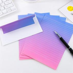 img 3 attached to 💌 IMagicoo 32 Lovely Cute Writing Stationery Paper Letter Set with Envelopes and Label Seals - Style-9 (8.3x5.6)