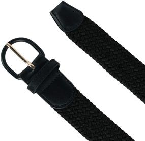 img 3 attached to 👨 Stylish Men's Accessories: CTM Elastic Braided Covered Belts now Available