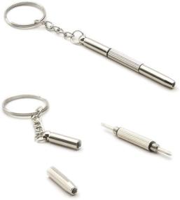 img 4 attached to Mini Stainless Screwdriver Keychain Eyeglass