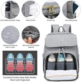 img 2 attached to Backpack Multi Functional Changing Stroller Portable Diapering and Diaper Bags