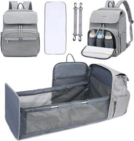 img 4 attached to Backpack Multi Functional Changing Stroller Portable Diapering and Diaper Bags