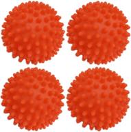 🧺 black duck brand dryer balls 4 pack orange- reusable laundry softener balls for efficient drying, money-saving solution logo