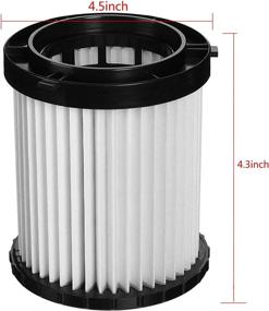 img 3 attached to 🔍 Wadoy DCV5801H Hepa Replacement Filter (2 Pack) - Washable & Reusable - Compatible with DCV580 & DCV581H Wet Dry Vacuum