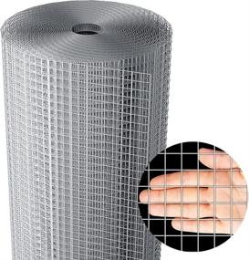 img 4 attached to 🔒 36 inch x 50ft Stainless Steel Welded Wire Mesh 1/2 inch Square Hardware Cloth 18 Gauge - Perfect for Premium DIY Cages, Rodent Mesh, Cabinets, and Window Screen