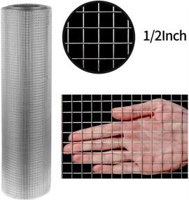 img 3 attached to 🔒 36 inch x 50ft Stainless Steel Welded Wire Mesh 1/2 inch Square Hardware Cloth 18 Gauge - Perfect for Premium DIY Cages, Rodent Mesh, Cabinets, and Window Screen