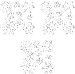 img 2 attached to ❄️ Enhance Your Winter Décor with Beistle Snowflake Cutouts in White