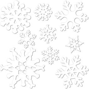 img 1 attached to ❄️ Enhance Your Winter Décor with Beistle Snowflake Cutouts in White