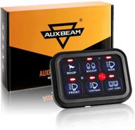 auxbeam 6 gang switch panel: автоматическая диммируемая универсальная электронная реле-панель управления для автомобиля, atv, utv, лодки, грузовика, дома на колесах логотип