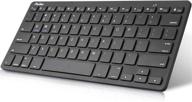 💻 procase wireless keyboard for ipad android windows tablets smartphone, mini small slim compact portable keyboard for iphone ipad imac cellphone surface laptop smart tv (battery powered) logo