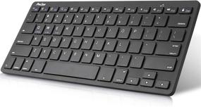 img 4 attached to 💻 ProCase Wireless Keyboard for iPad Android Windows Tablets Smartphone, Mini Small Slim Compact Portable Keyboard for iPhone iPad iMac Cellphone Surface Laptop Smart TV (Battery Powered)