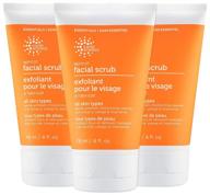 🍑 gentle exfoliating facial scrub: earth science apricot for all skin types (3 pk, 4 oz.) logo