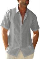 hestenve guayabera cotton x large men's shirt for clothing logo