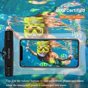 img 1 attached to Karvense Waterproof Phone Bag Floating - 2 Pack, Universal Dry Bag for iPhone, Samsung Galaxy, LG, and More - Keep Your Phone Safe and Dry!