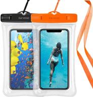 karvense waterproof phone bag floating - 2 pack, universal dry bag for iphone, samsung galaxy, lg, and more - keep your phone safe and dry! logo