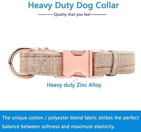 img 3 attached to 🌹 Rose Gold Dog Collar and Leash Set - Elegant Design for Medium to Large Dogs - Adjustable Lengths up to 6 Feet