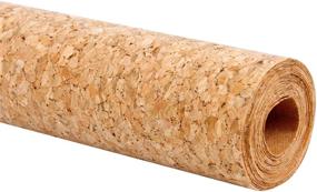 img 2 attached to 🎀 LaRibbons 11.8 Inch Wide Natural Cork Ribbon Fabric, 10 Feet per Roll