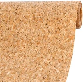 img 1 attached to 🎀 LaRibbons 11.8 Inch Wide Natural Cork Ribbon Fabric, 10 Feet per Roll