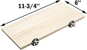 img 3 attached to 🐾 GNB PET Natural Wood Stand Platform for Small Animals Habitat Toy - HM-10