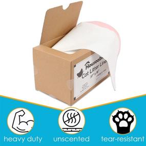 img 2 attached to 🐈 Houseables Litter Box Liners: Jumbo Size, Unscented, 30 Pk with Drawstrings - Tidy, Disposable, Eco-Friendly Cat Pan Bags for Easy Cleanup