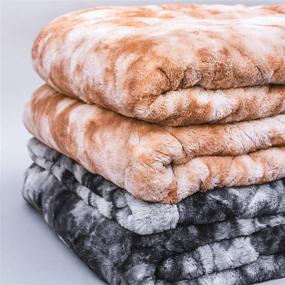 img 2 attached to 🛋️ Faux Fur 100% Oeko-Tex Certified Luxuriously Warm Weighted Blanket - Enhance Your Home, Improve Sleep Quality, (60"x80", 15 lb), for Stylish Décor on Sofa, Bed, Living Room, Anywhere