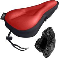 aduro sport gel bike seat cushion with non-slip cover and rain shield logo