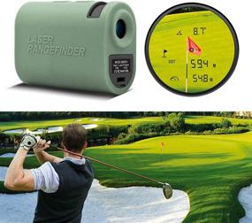 img 1 attached to 🎯 BOAYAL 656/984 Yards Laser Rangefinder with 6X Magnification, Distance Measurement, Golf Slope Adjustment Mode, Speed Mode, and Flagpole Scan – Perfect for Hiking with High Precision. Carrying Case Included.