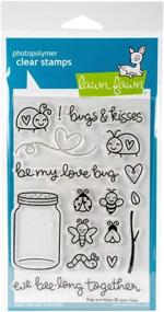 img 2 attached to 🐞 Lawn Fawn Clear Stamps - Bugs & Kisses - 4x6-inch - A Fun Addition to Your Crafting Supplies!