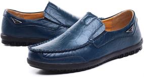 img 2 attached to VanciLin Leather Fashion Loafers V228Black44 1 Men's Shoes for Loafers & Slip-Ons