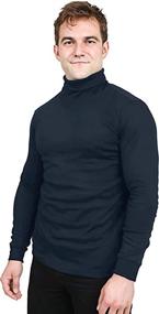 img 3 attached to Utopia Wear Cozy Turtleneck Men's Shirt for Optimum Comfort in T-Shirts & Tanks