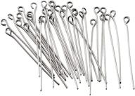 premium-quality pandahall 100pcs 22 gauge 304 stainless steel open eyepins for stunning diy jewelry making - 2 inch (50mm) length logo