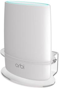 img 4 attached to 📶 Sturdy Clear Acrylic Wall Mount Bracket for Netgear Orbi WiFi Router RBS40, RBK40, RBS50, RBK50, AC2200 AC3000 Tri Band Home WiFi Router- (1 Pack)