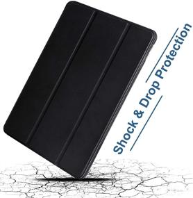 img 1 attached to 📱 Arae Case for iPad Mini 5 - Flip Folio Wallet Case with Kickstand Feature, PU Leather Cover - Black