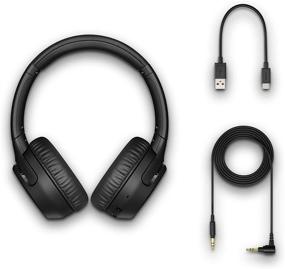 img 1 attached to 🎧 Беспроводные наушники Sony WHXB700 с дополнительным басом и Bluetooth: микрофон для телефонных звонков и управление голосом Alexa, черные