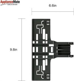 img 1 attached to 🧽 Усовершенствованный верхний настраиваемый стеллаж (регулятор) W10546503 для посудомоечной машины Whirlpool - Заменяет AP6022813, W10546503, W10306646, PS11756150, WPW10546503VP - (1 упаковка)